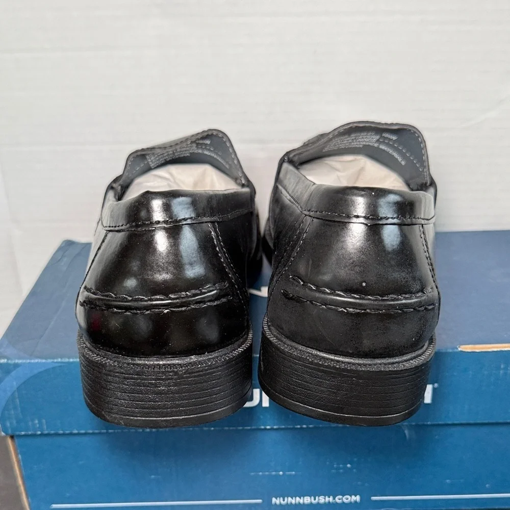 NEW! Nunn Bush Men's Lincoln Moc Toe Penny Loafers 10.5W